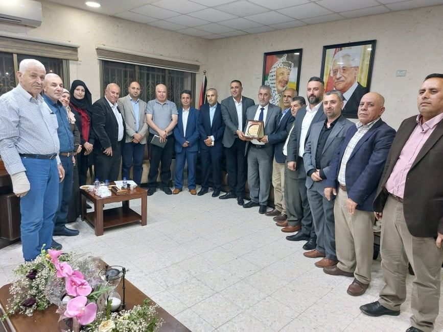 بلدية طوباس تكرم المهندس عبداللطيف مساعيد / مدير الدائرة الهندسية السابق